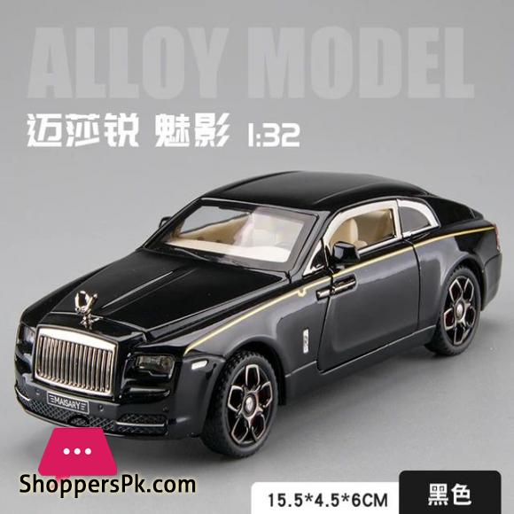 1:32 Diecast Rolls Royce Wraith Mansory Alloy Car Model Toy Vehicles Pull Back Car Sound and Light