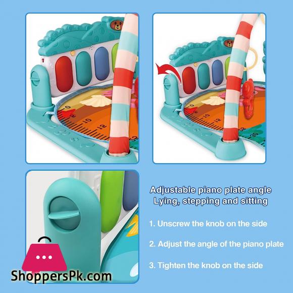 Baby Play Mat Baby Gym Piano with Music & Lights