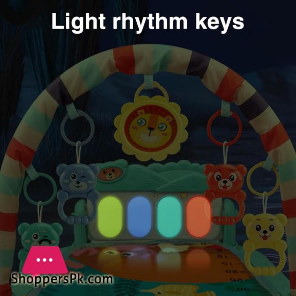 Baby Play Mat Baby Gym Piano with Music & Lights