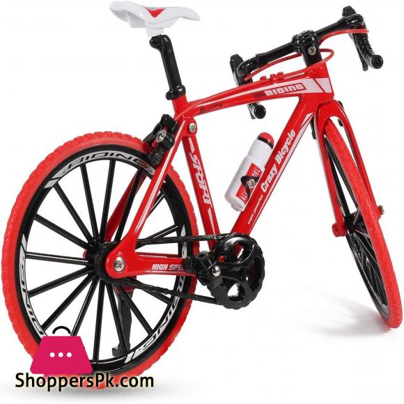 Diecast Model Car 1:10 Alloy Bicycle Model Die-casting Metal Toy Bicycle Simulation Mountain Bike Racing Childrens Bicycle Collection Gift