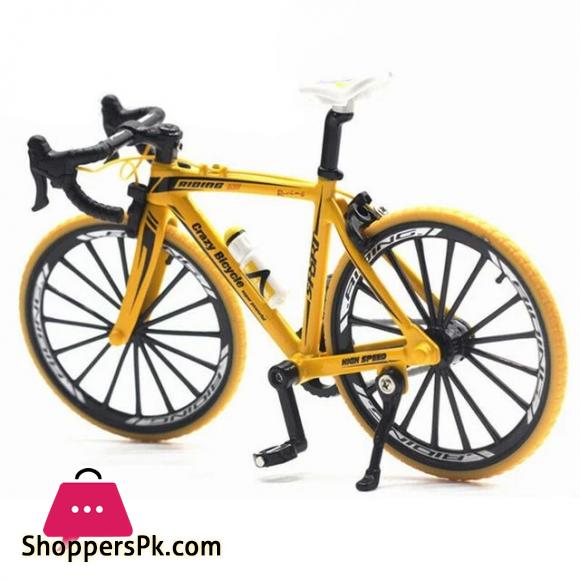Diecast Model Car 1:10 Alloy Bicycle Model Die-casting Metal Toy Bicycle Simulation Mountain Bike Racing Childrens Bicycle Collection Gift