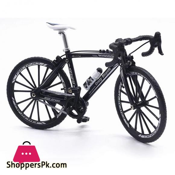 Diecast Model Car 1:10 Alloy Bicycle Model Die-casting Metal Toy Bicycle Simulation Mountain Bike Racing Childrens Bicycle Collection Gift