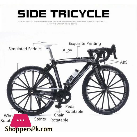 Diecast Model Car 1:10 Alloy Bicycle Model Die-casting Metal Toy Bicycle Simulation Mountain Bike Racing Childrens Bicycle Collection Gift