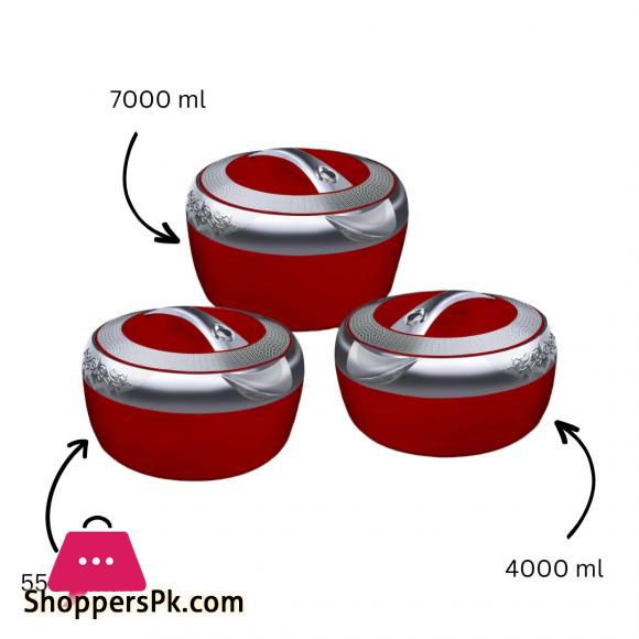 Hot Pot Set - 3 Pcs Set Hisense Metallic Casserole by Happy House