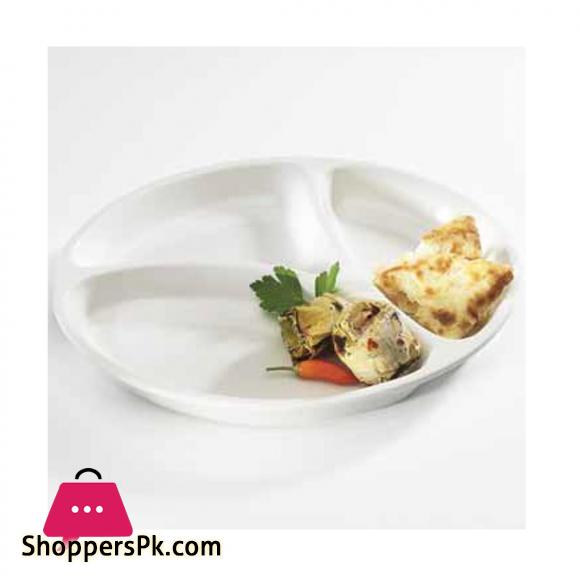 King Melamine Division Plate Round