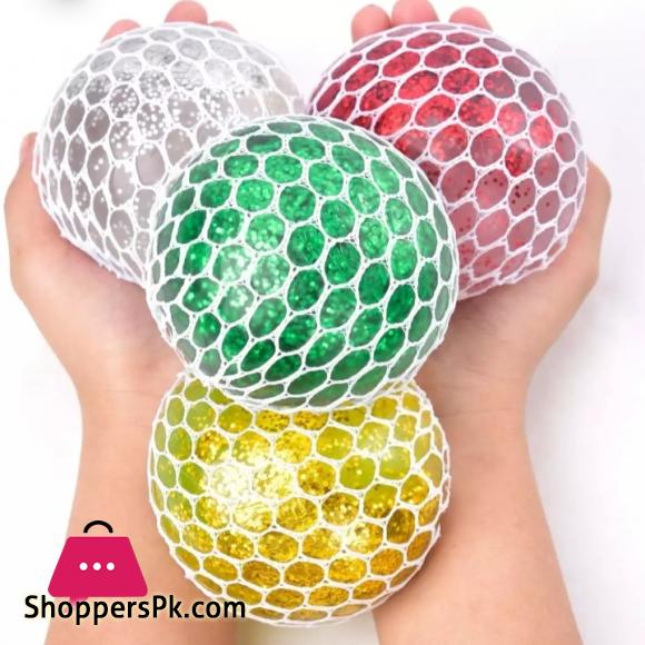 Magic Color Changeable Squishy Mesh Ball - Stress Release Toy - Toy For Kids - Stress Relief Ball