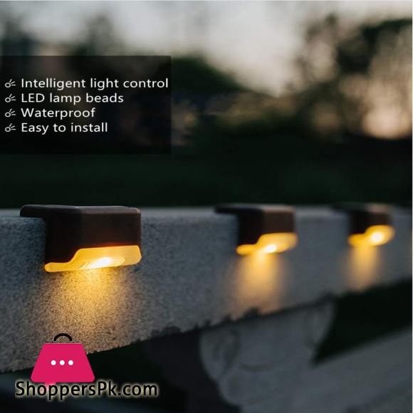 Solar Deck Lights Waterproof Patio Light for Step Lawn Pathway Garden Fence Landscape Lamp for Decoration