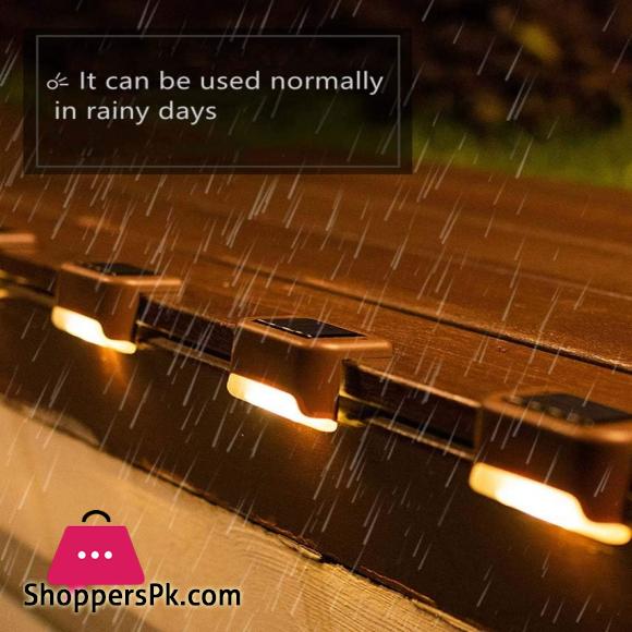 Solar Deck Lights Waterproof Patio Light for Step Lawn Pathway Garden Fence Landscape Lamp for Decoration