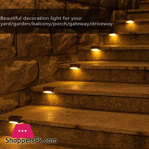 Solar Deck Lights Waterproof Patio Light for Step Lawn Pathway Garden Fence Landscape Lamp for Decoration