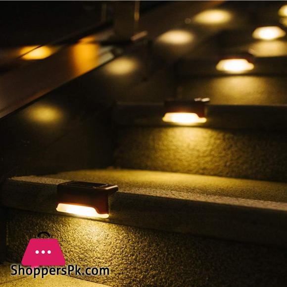 Solar Deck Lights Waterproof Patio Light for Step Lawn Pathway Garden Fence Landscape Lamp for Decoration