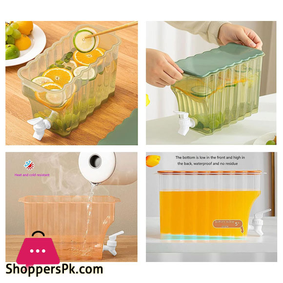 Fridge Cold Water Dispenser with Spout 3.6L Juice Containers with Lids and Tap for Water Juice Milk Iced Tea Liqueur