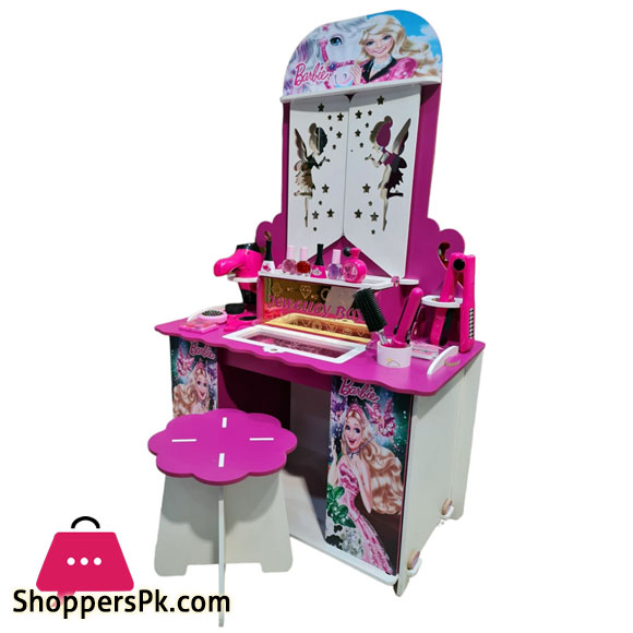 Portable Wooden Dressing Table Set For Girls 3 to 8 Years