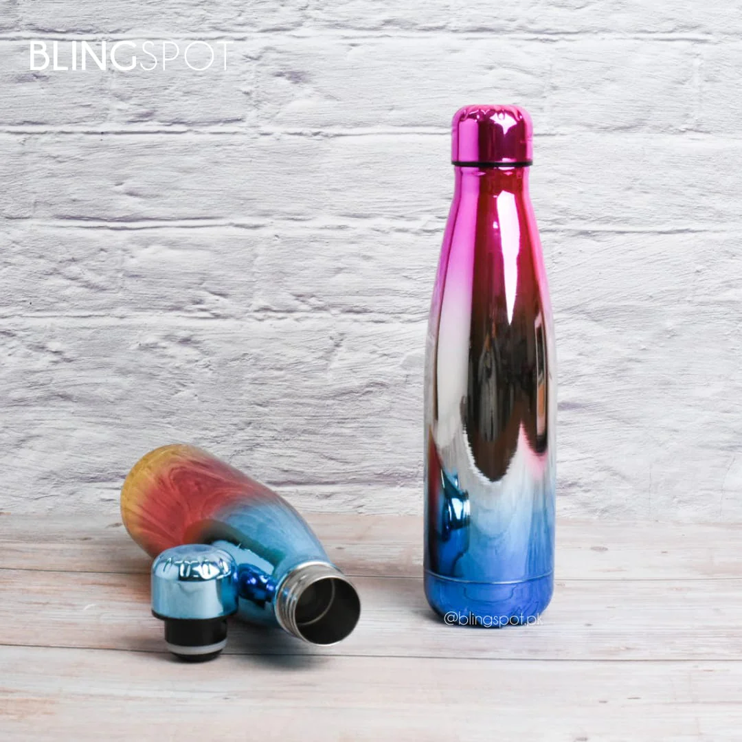 SHINY RAINBOW GRADIENT WATER BOTTLE