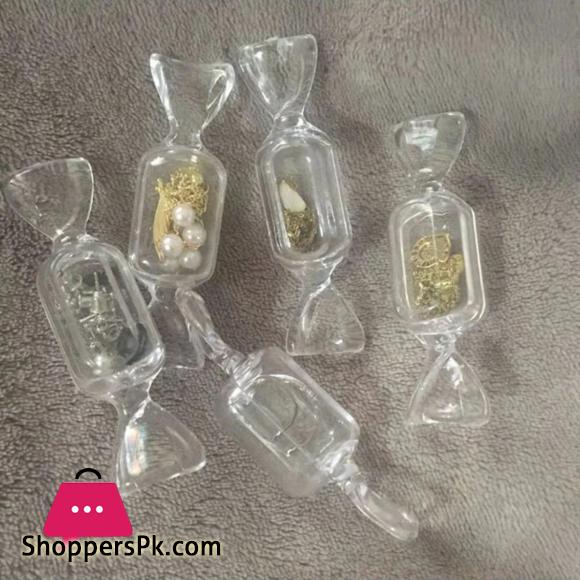 10 Pcs lot Mini Candy Jewelry Box Transparent Sweet Candy Shaped Jewelry Container Storage Waterproof Organizer