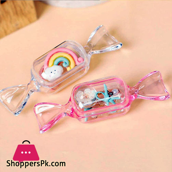 10 Pcs lot Mini Candy Jewelry Box Transparent Sweet Candy Shaped Jewelry Container Storage Waterproof Organizer