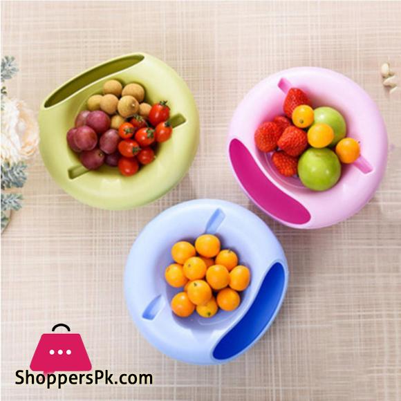 2 in 1 Lazy Snack Bowl With Phone Stand Holder-Pack Of 2