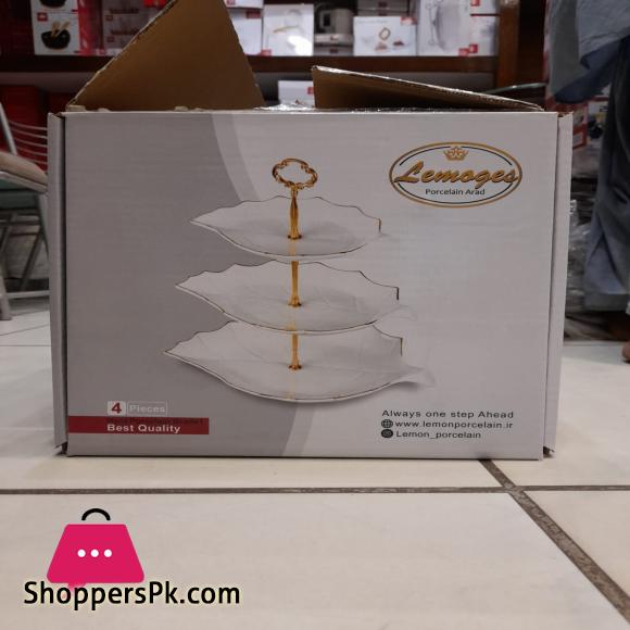 3-Tier Cake Plate Stand Tray Wedding Birthday Party Cupcake Display Tower Set
