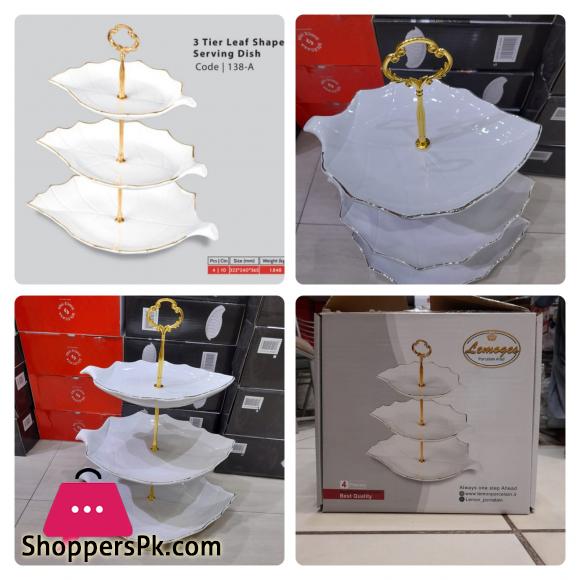 3-Tier Cake Plate Stand Tray Wedding Birthday Party Cupcake Display Tower Set