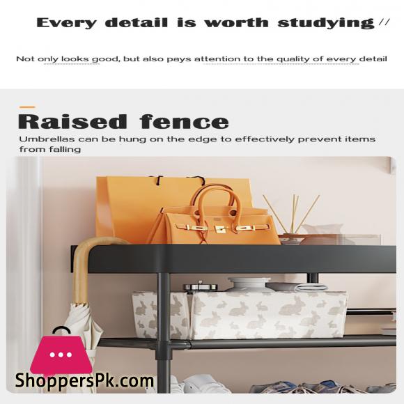 Adjustable Shoe Rack Organizer With Storage Shelf