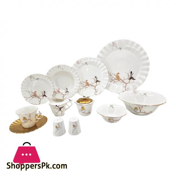Angela Ceramic Bird Dinner Set 6-Person 44-Piece
