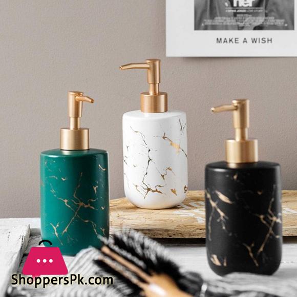 Ceramic Soap Dispensers Countertop Lotion & Liquid Dispenser Hand Soap Dispenser for Bathroom Kitchen soap Dispenser Pump Home & Kitchen 1-Pcs
