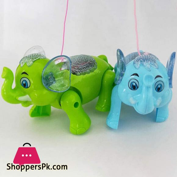 Clever Elephant Electric Toy For Kids - Walking, Music & Lighting