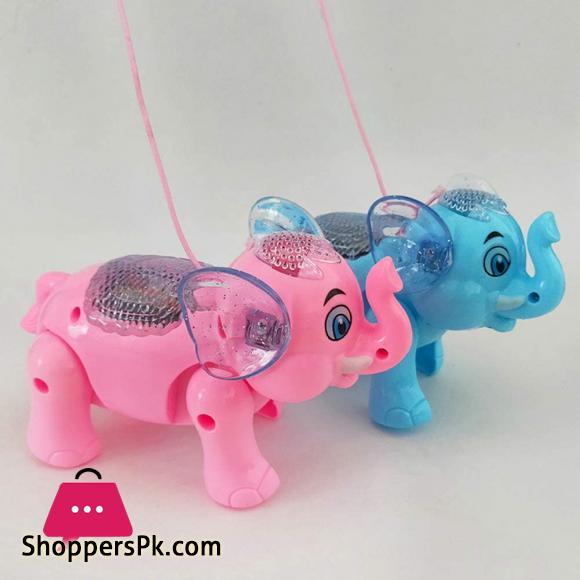 Clever Elephant Electric Toy For Kids - Walking, Music & Lighting