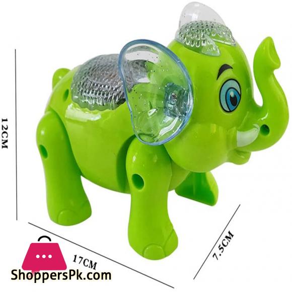 Clever Elephant Electric Toy For Kids - Walking, Music & Lighting