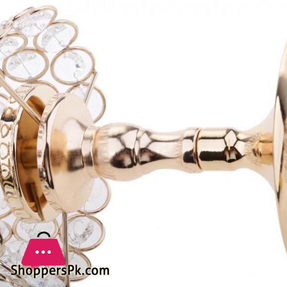 Crown Rock Crystal Candlestick Wedding Props Candlelight Dinner Glass Candle Holder Nice Decorative Candle Holder