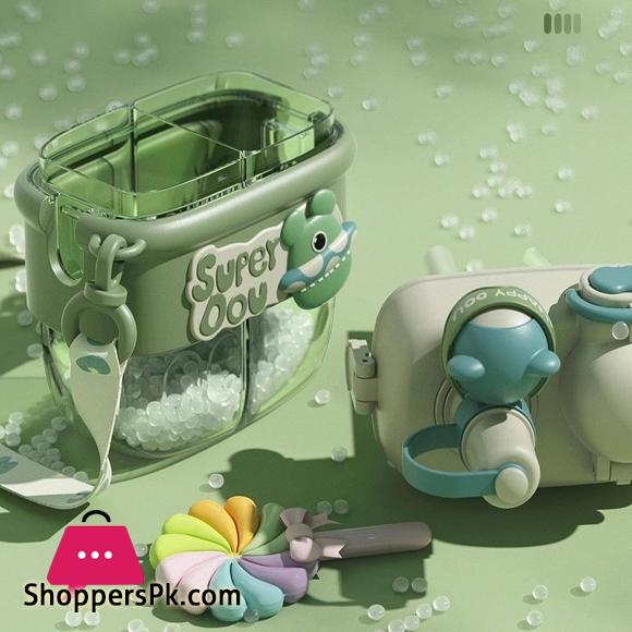 Doll Magic Double Fight Cup with Straw One-Click Press PTCG Material Safe to Drink Cute Style - 500ml