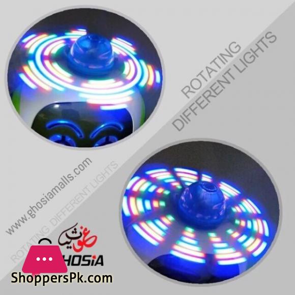 Electronic Dancing Robot Toy For Kids, Flashing Lights, 360° Body Spinning, Smart Space Robot Walking Dancing Robot Astronaut Music Light Toy-3012