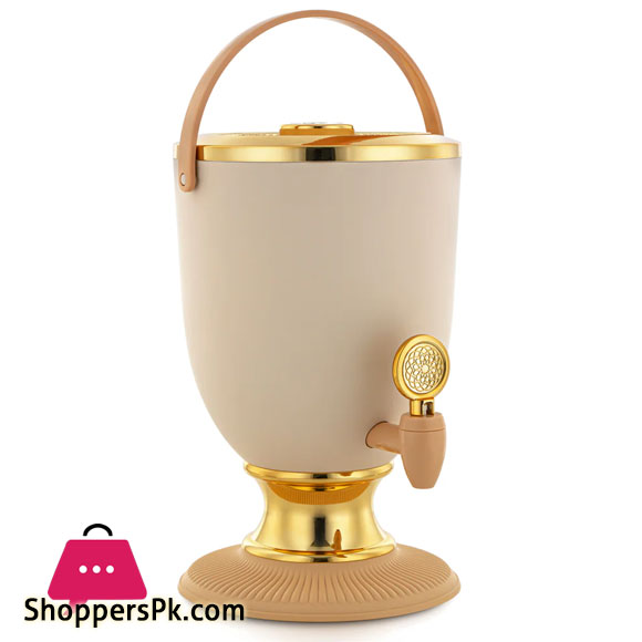 Forever Gold 4 Liter Plastic Juice Dispenser Elephant Beige & Gold