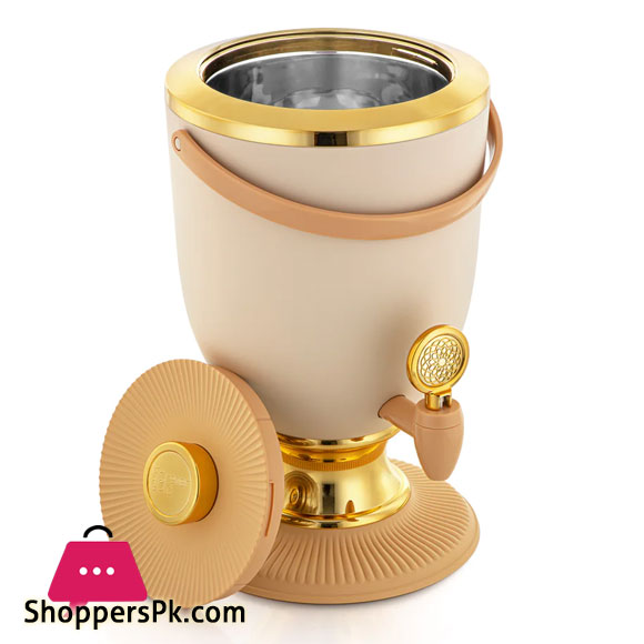 Forever Gold 4 Liter Plastic Juice Dispenser Elephant Beige & Gold