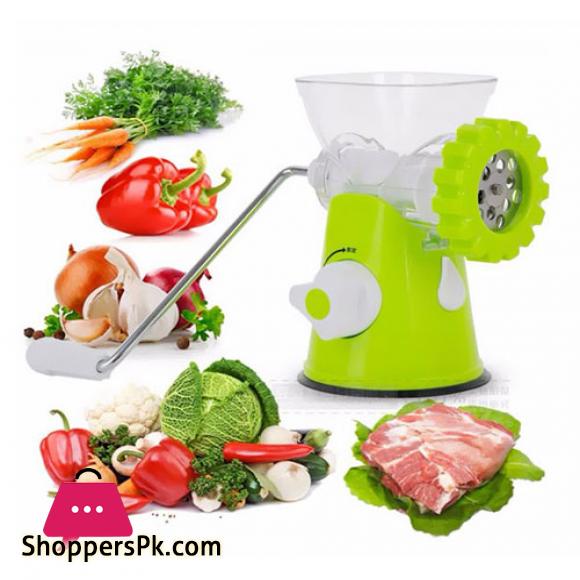 Healthy Mincer Meat Grinding Machine Multi function Manual Handy Meat Mincer, Chopping Machine- Green