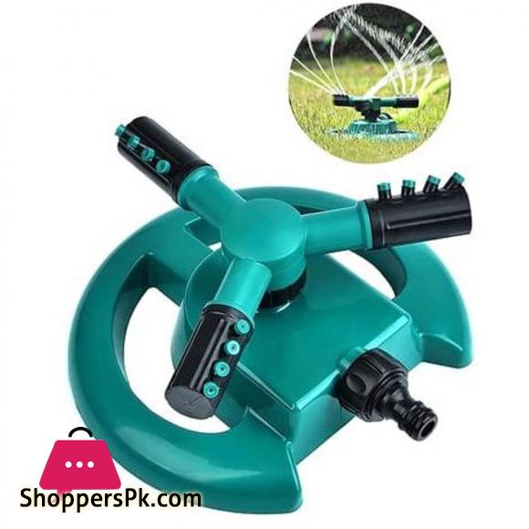 High quality Automatic Rotating Plastic 3-arm garden sprinklers for garden 360 irrigation system