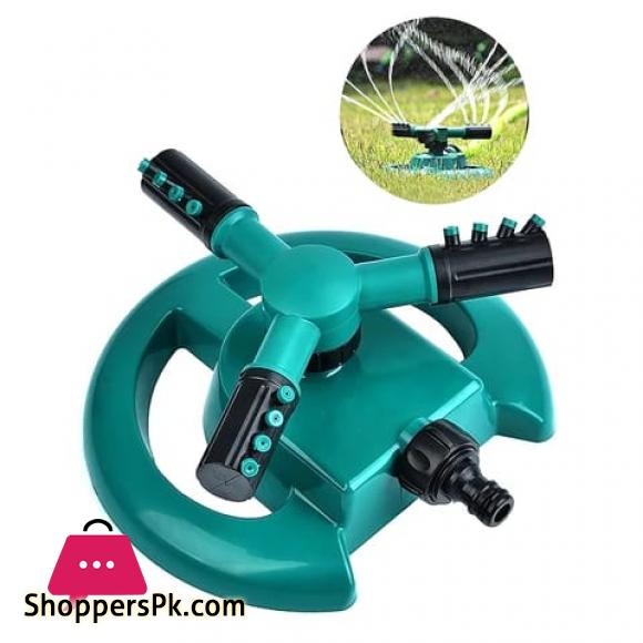 High quality Automatic Rotating Plastic 3-arm garden sprinklers for garden 360 irrigation system