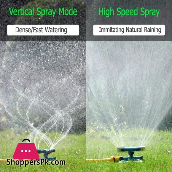 High quality Automatic Rotating Plastic 3-arm garden sprinklers for garden 360 irrigation system