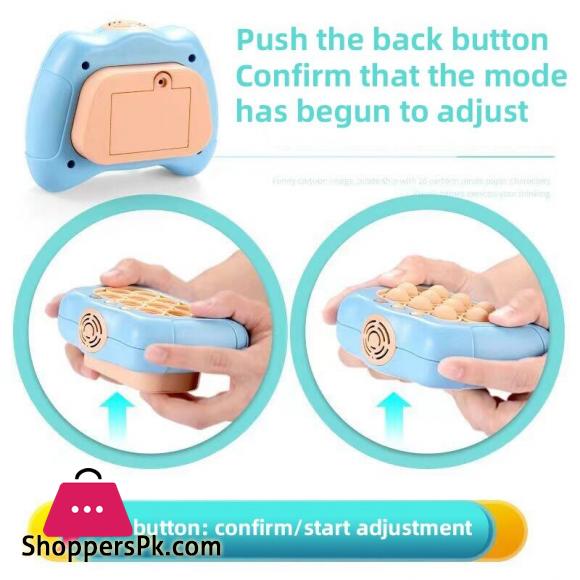 Hot Quick Push Bubbles Pop Game Light Fidget Toy Pro Speed Push Up Electronic Pop Trendy Games Poplight Whack A Mole Sensory Toy NEW
