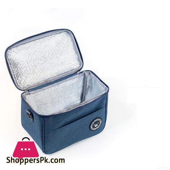 Insulation HOT and COLD Lunch Bag with Strap Canvas Bags Fresh Handbag Thickened Aluminum film Bag