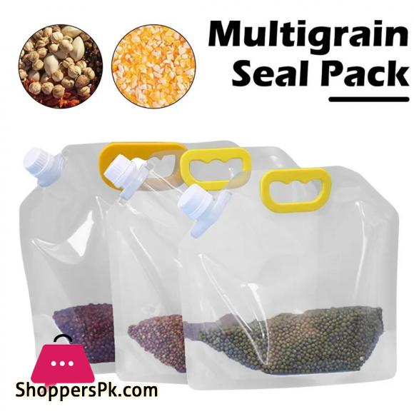 Kitchen Storage Bag Grain Moisture-proof Sealed Bag Insect-proof Transparent Portable Food-grade Storage Bag