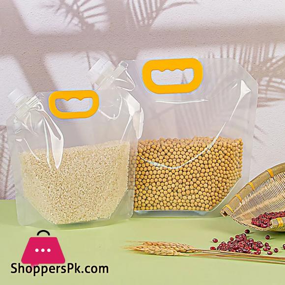 Kitchen Storage Bag Grain Moisture-proof Sealed Bag Insect-proof Transparent Portable Food-grade Storage Bag