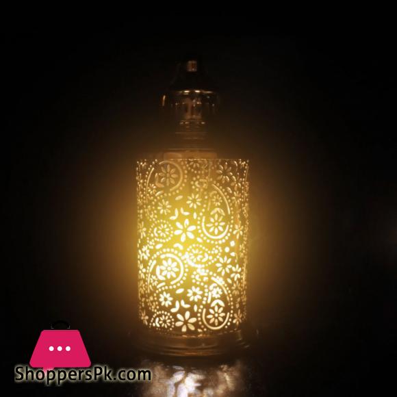 Lanterns Warm White LED Light Antique Bronze Accents Battery Operated for Home Decor