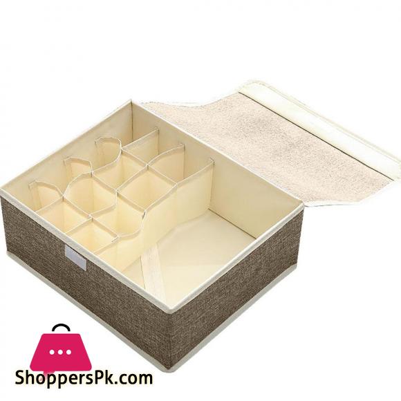 Multi-Slot Bra Underwear Socks Clothes Storage Organizer Box Container