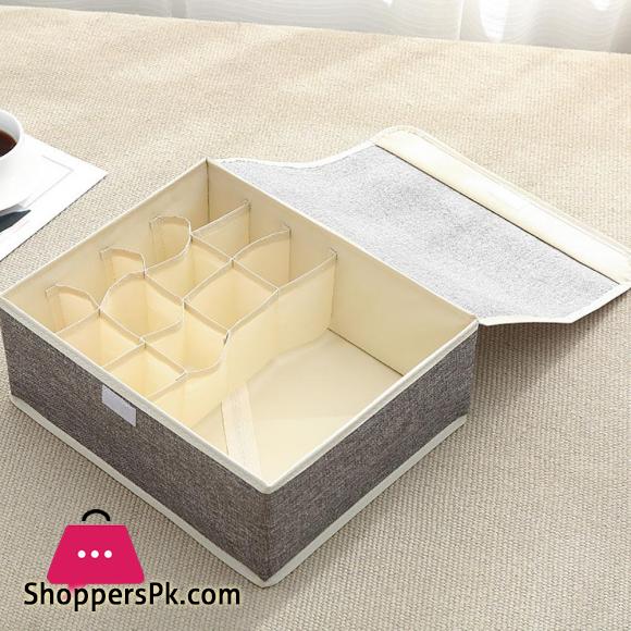 Multi-Slot Bra Underwear Socks Clothes Storage Organizer Box Container