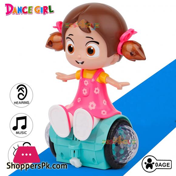 Musical Dancing Spinning Doll with Flashing Lights Light and Sound