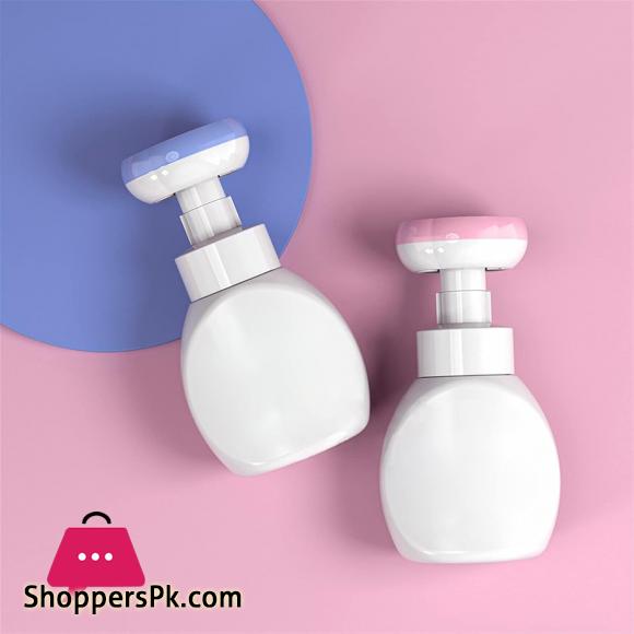 Premium Soap Dispenser 300ml Flower Liquid Soap Dispenser Floral Foam Soap Bottle Pump Plastic Pressing Type Soap Dispenser, For Bathroom Kitchen Home Hotel Bathroom Soap Dispenser
