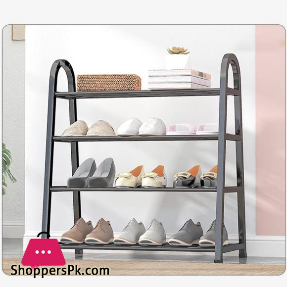 Shoe Rack With 4 Layers of Storage and Contemporary Design