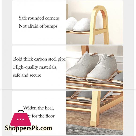 Shoe Rack With 4 Layers of Storage and Contemporary Design
