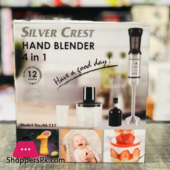 Silver Crest Hand Blender 4 in 1 High Speed Motor