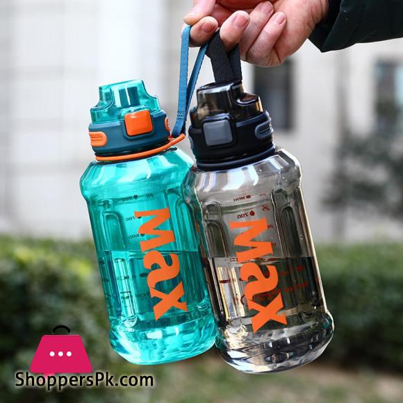 Sport Water Bottle With Rope Durable Portable Gym Fitness Outdoor Drinking Plastic Bottles Eco-Friendly 1200ml